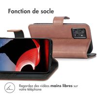 imoshion Étui de télephone portefeuille de luxe Motorola ThinkPhone - Marron