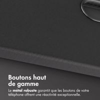Accezz Coque arrière en cuir avec MagSafe Samsung Galaxy A57 (5G) - Onyx Black