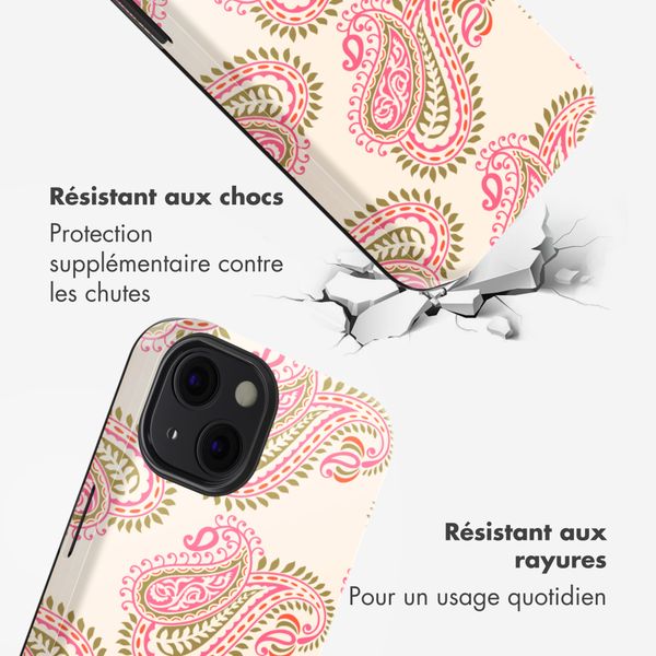 Selencia Coque arrière Vivid avec MagSafe Apple iPhone 13 - Paisley Blush