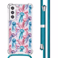 imoshion Coque Design avec cordon Samsung Galaxy S21 FE - Jellyfish Watercolor