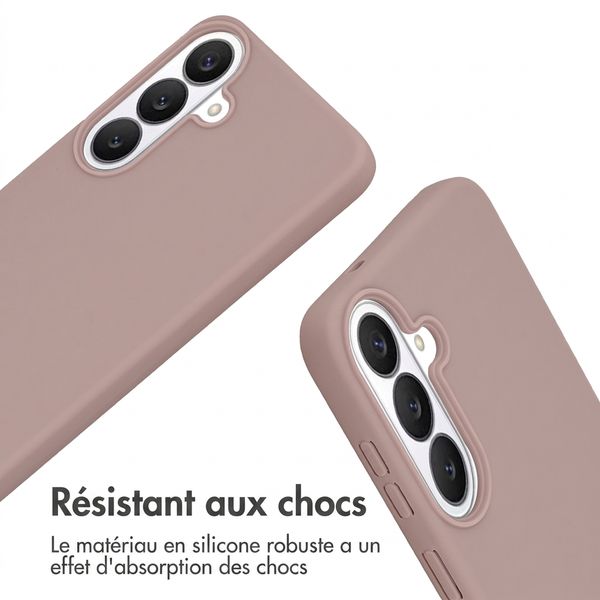 imoshion Coque en silicone avec cordon Samsung Galaxy S26 FE - Sand Pink