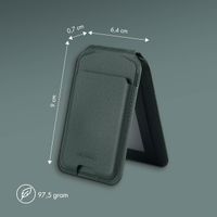Accezz Portefeuille en cuir avec support - Compatible avec MagSafe et Qi2 - Cedar Green