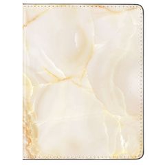 Selencia Étui passeport - Protège-Passeport en similicuir - Golden Beige Marble