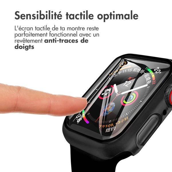 imoshion Coque rigide à couverture complète Apple Watch 7 / 8 / 9 - 45 mm - Noir
