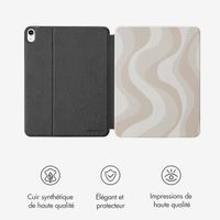 Selencia Coque tablette Vivid Apple iPad Air 11 pouces (2026) M4 / (2025) M3 / (2024) M2 / Air 5 (2022) / Air 4 (2020) - Desert Waves Beige
