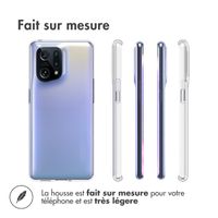 Accezz Coque Clear Oppo Find X5 5G - Transparent