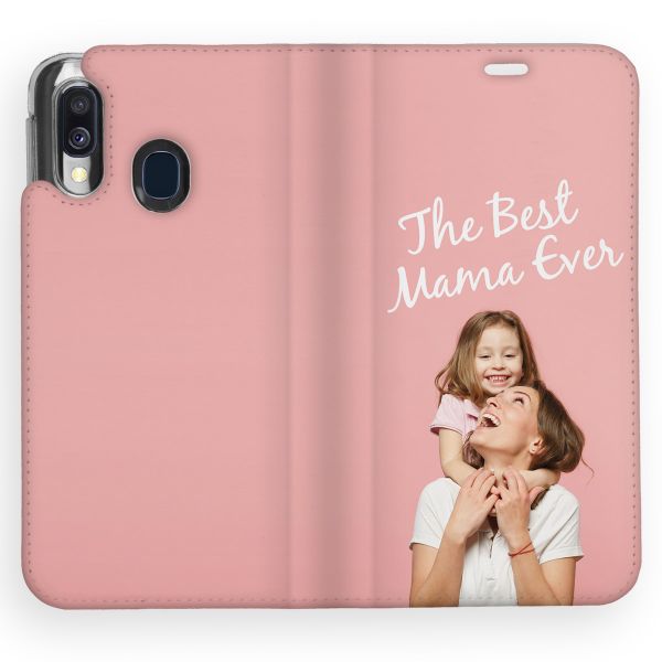 Concevez votre propre housse portefeuille Samsung Galaxy A40 - Blanc