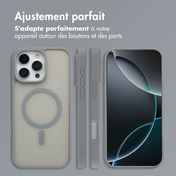 imoshion Coque Color Guard avec MagSafe Apple iPhone 16 Pro - Gris