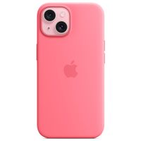 Apple Coque en silicone MagSafe Apple iPhone 15 - Rose