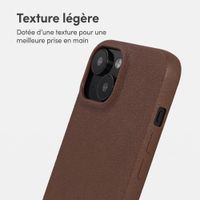 imoshion Coque arrière Texture Apple iPhone 14 / 13 - Marron foncé
