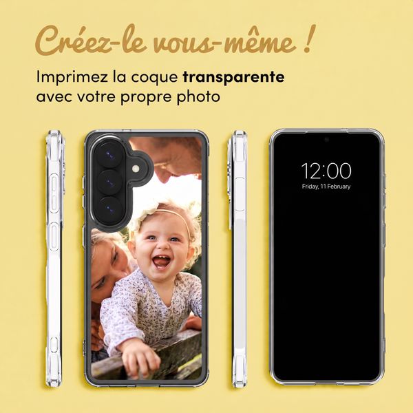 Concevez votre propre coque transparente Samsung Galaxy S26 FE - Transparent