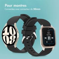 imoshion Bracelet en silicone flexible Samsung Galaxy Watch 7 (40/44mm) - Noir