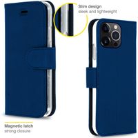 Accezz Étui de télephone Wallet Apple iPhone 13 Pro - Bleu foncé