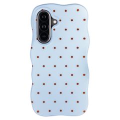 Selencia Coque arrière Vivid Wavy avec MagSafe Samsung Galaxy A57 (5G) - Happy Dots Digital Sky