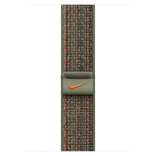 Apple Bracelet Nike Sport Loop Apple Watch | 44/45/46/49 mm - Sequoia & Orange