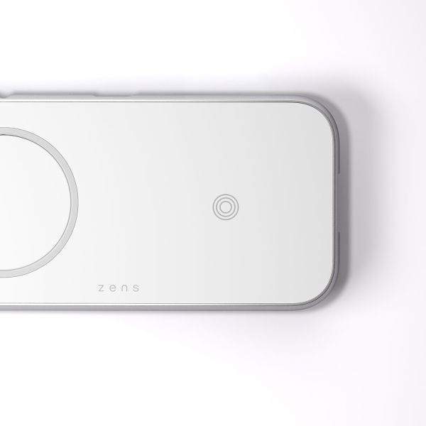 Zens Chargeur sans fil 3-en-1 en aluminium - Chargeur sans fil pour iPhone, Apple AirPods et iPad - Compatible avec MagSafe et Qi2 - Puissance - 45W