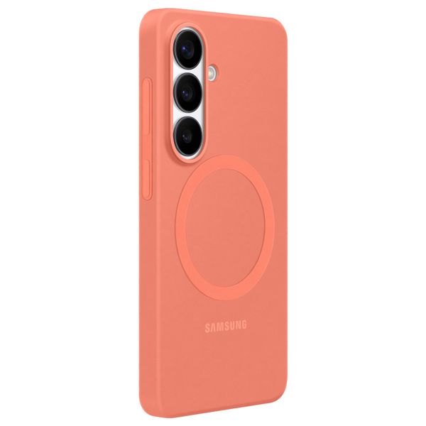 Samsung Coque arrière magnétique en silicone Samsung Galaxy S26 Plus - Coral Red