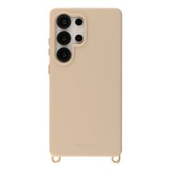 Selencia Coque arrière Rivièra avec MagSafe avec crochets amovibles Samsung Galaxy S25 Ultra - Milky Latte