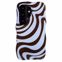Selencia Coque arrière Vivid Wavy avec MagSafe Samsung Galaxy S26 Ultra - Dream Swirl Chocolate