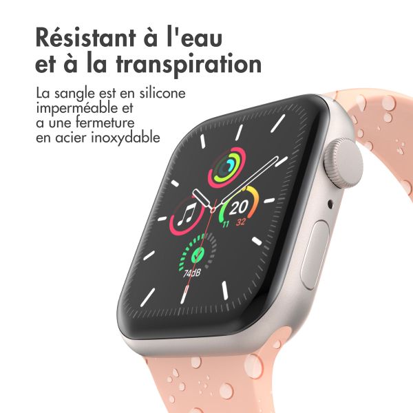 imoshion Bracelet en silicone⁺ Apple Watch | 44/45/46/49 mm - Taille M/L - Vintage Rose
