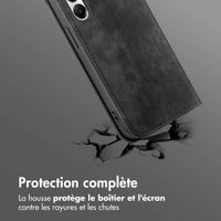 imoshion Étui de téléphone portefeuille Slim Samsung Galaxy A35 - Noir