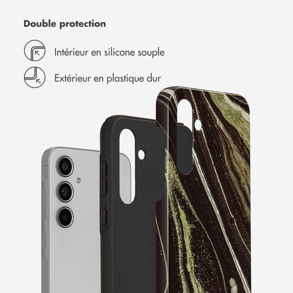 Selencia Coque arrière Vivid Samsung Galaxy A55 - Chic Marble