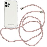 imoshion Coque arrière transparente avec cordon Apple iPhone 12 (Pro) - Rose Doré