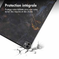 imoshion Coque tablette Design Trifold Apple iPad Pro 13 (2025) M5 / (2024) M4 - Black Marble