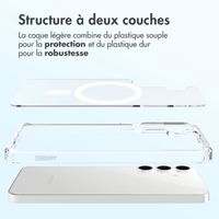 Accezz Coque arrière Xtreme Impact avec MagSafe Samsung Galaxy S25 FE - Transparent