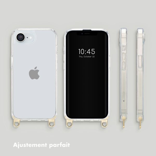 Selencia Coque arrière avec crochets amovibles Apple iPhone 17e / 16e - Transparent