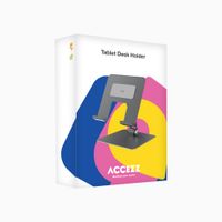 Accezz Support de tablette pliable pour bureau - Support pour tablette / ordinateur portable 13 pouces - Argent