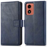 imoshion Étui de télephone portefeuille de luxe Motorola Moto G04 / G24 - Bleu foncé
