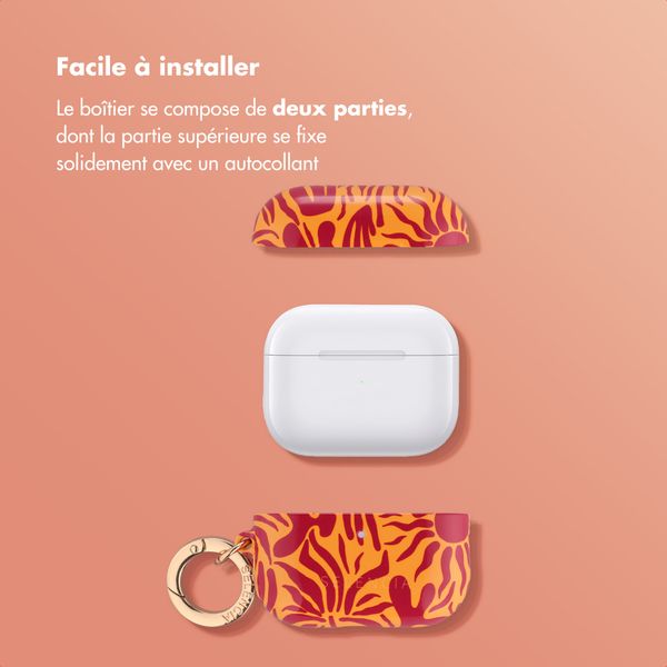 Selencia Coque Vivid  Apple Airpods Pro 3 - Tropical Vibes Apricot