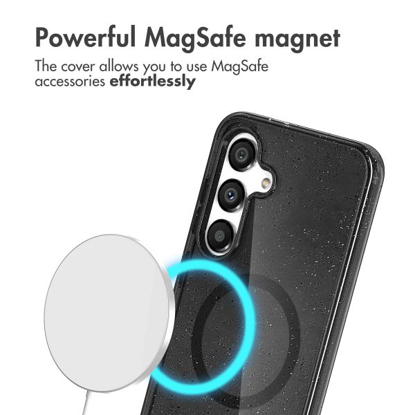 imoshion Coque Pailletée avec MagSafe Samsung Galaxy S25 - Glitter Noir
