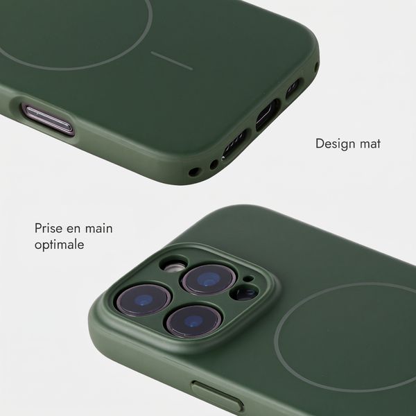 Accezz Coque Grip avec MagSafe Apple iPhone 16 Pro - Vert foncé