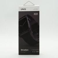 Uniq Bracelet Straden étanche en cuir Apple Watch | 44/45/46/49 mm - Midnight