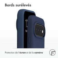 Accezz Coque Liquid Silicone avec MagSafe Google Pixel 11 / 11 Pro / 10 / 10 Pro - Bleu foncé