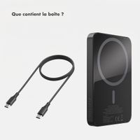 Selencia Powerbank Vivid 5 000 mAh - MagSafe et Qi - Black / Midnight Blossom