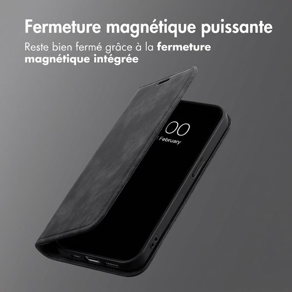 imoshion Étui de téléphone portefeuille Slim Honor 600 Lite - Noir