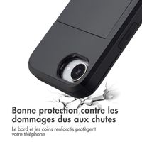 imoshion Coque arrière avec porte-cartes Apple iPhone 17e / 16e - Noir