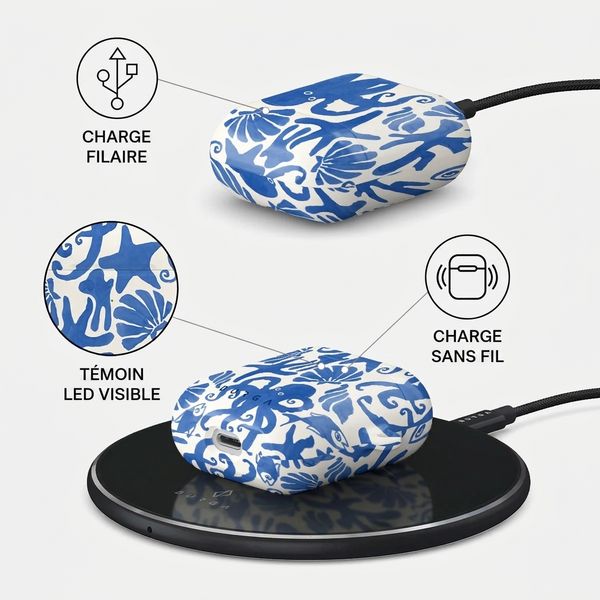 Burga Coque rigide  Apple AirPods 1 / 2 - Nera