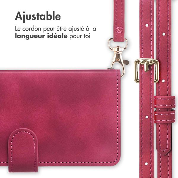 imoshion Etui de télephone portefeuille avec cordon Samsung Galaxy S24 FE - Rouge