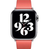 Apple Bracelet Leather Band Modern Buckle Apple Watch | 38/40/41/42 mm - Taille L - Pink Citrus