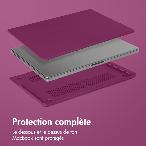 imoshion Coque rigide Apple MacBook Pro 14 pouces (2021 / 2023 M3 chip / 2024 M4 chip / 2025 M5 chip) - Bordeaux