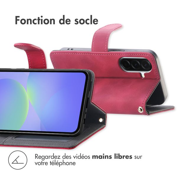 imoshion Etui de télephone portefeuille avec cordon Samsung Galaxy A57 (5G) - Rouge