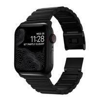 Nomad Bracelet à maillons en titane Apple Watch | 44/45/46/49 mm - Noir