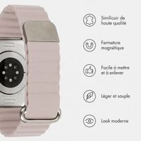 imoshion Bracelet magnétique en cuir synthétique Apple Watch | 38/40/41/42 mm - Beige