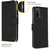 Accezz Étui de télephone Wallet Oppo A53 / Oppo A53s - Noir
