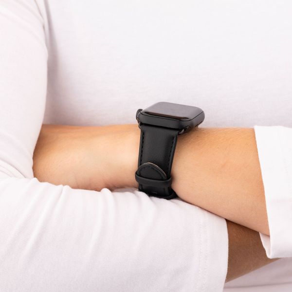 imoshion Bracelet Classic en cuir Apple Watch | 38/40/41/42 mm - Noir