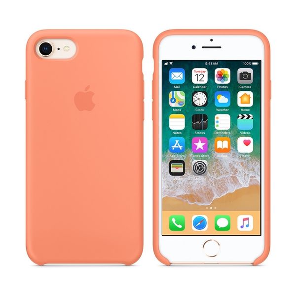 Apple Coque en silicone Apple iPhone SE (2022 / 2020) / 8 / 7 - Peach